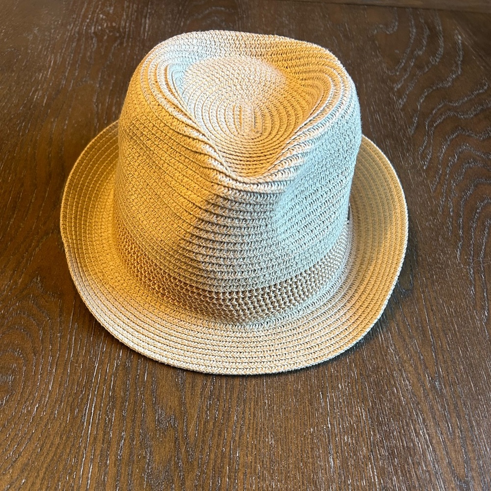 Straw beach fedora hat